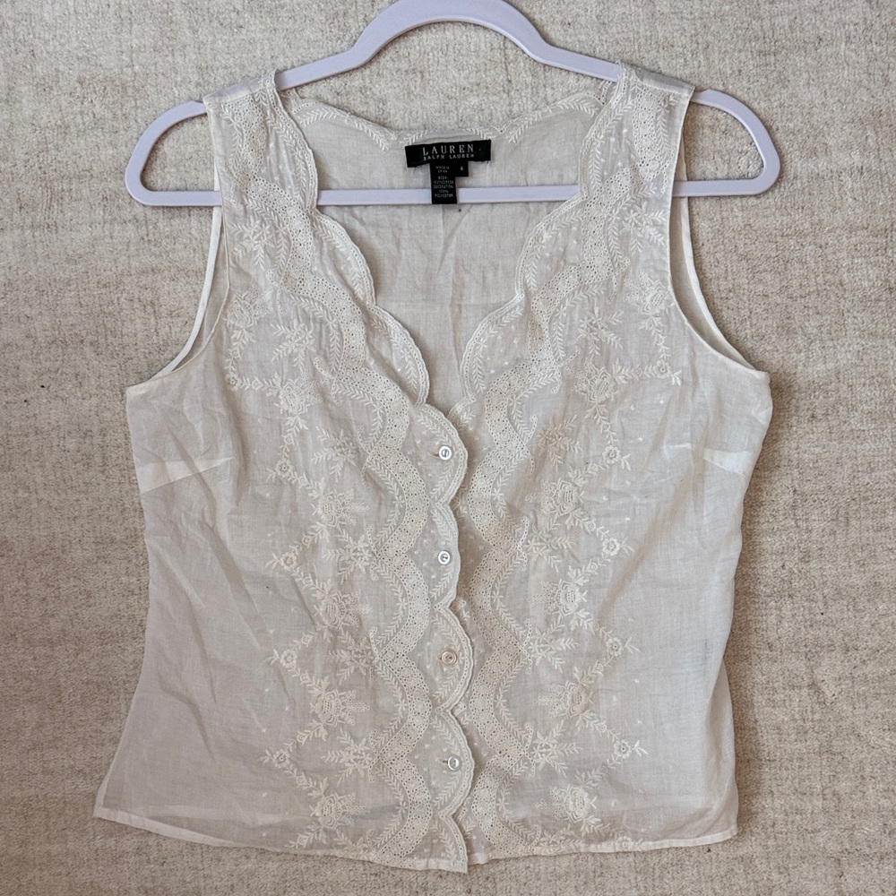 Vintage Ralph Lauren Lace Top